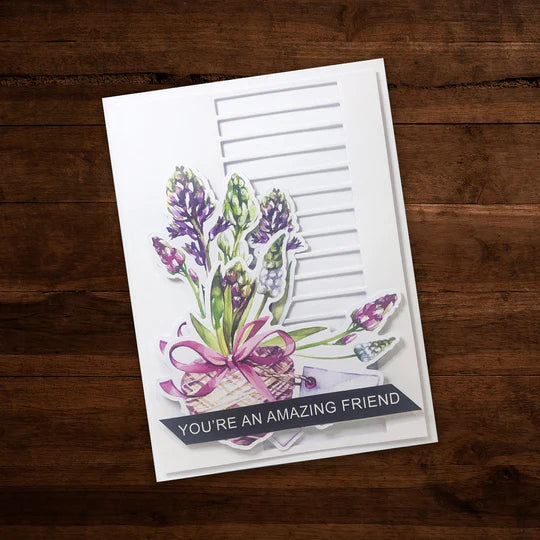 Paper Rose -  Metal Cutting Die - Horizontal Stripe Border