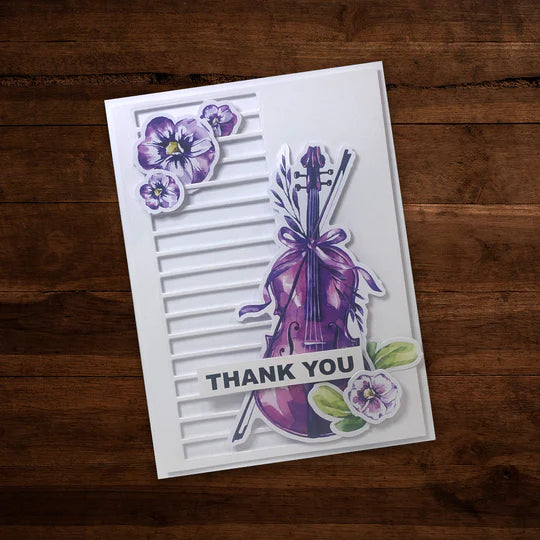 Paper Rose -  Metal Cutting Die - Horizontal Stripe Border