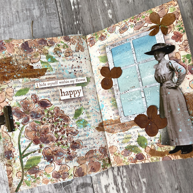 Paper Artsy Alison Bomber Hydrangea Edition AB057