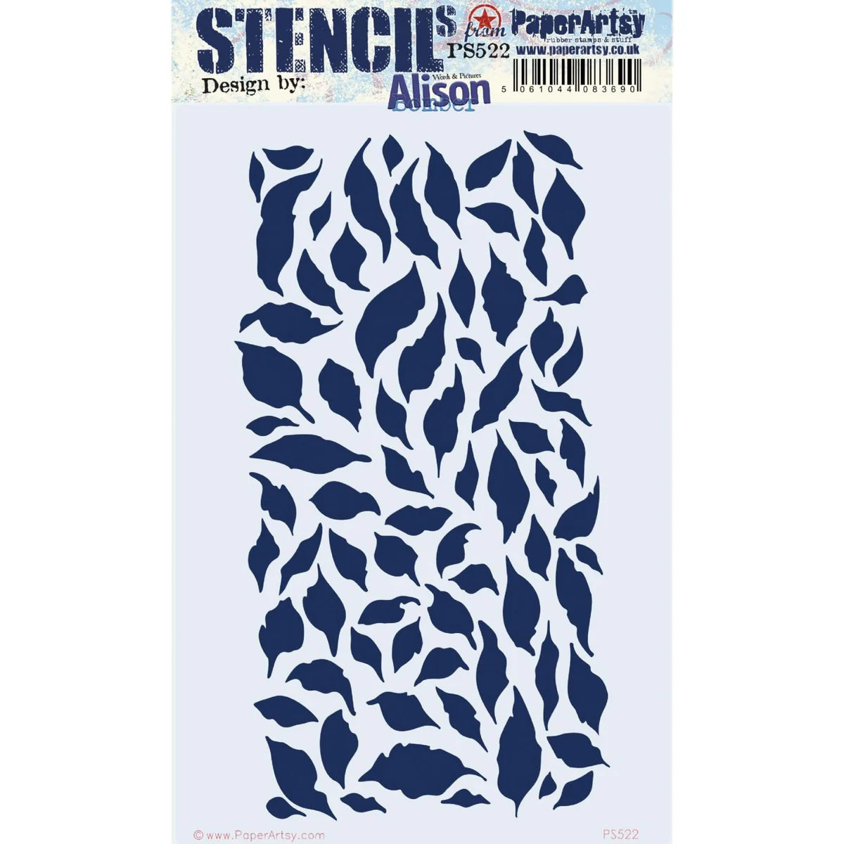 Paper Artsy - Alison Bomber -  PS522 Stencil