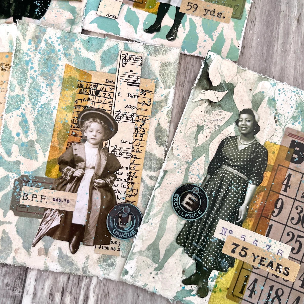Paper Artsy - Alison Bomber -  PS522 Stencil