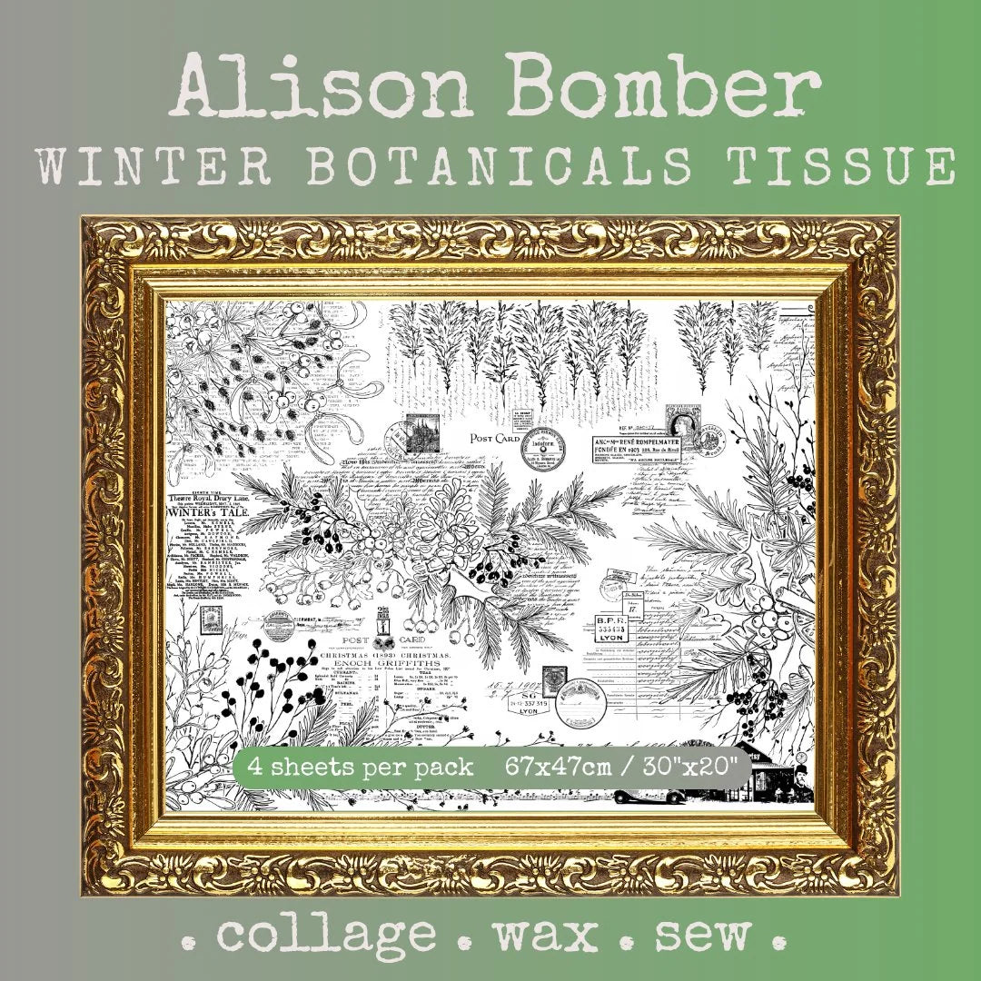 Printed Tissue - Alison Bomber - Winter Botanicals PT16
