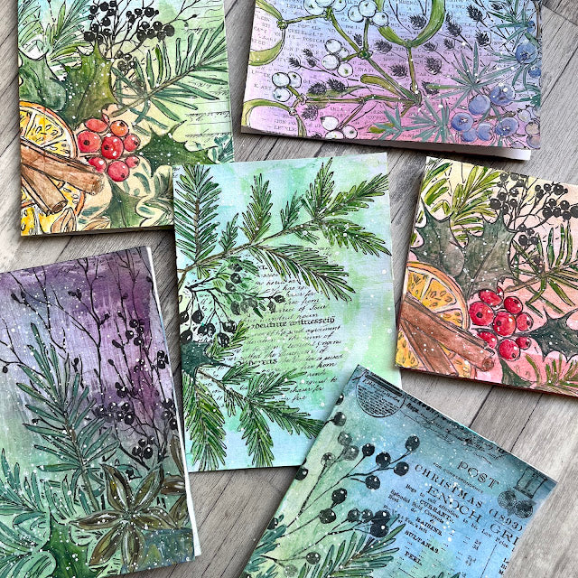 Printed Tissue - Alison Bomber - Winter Botanicals PT16
