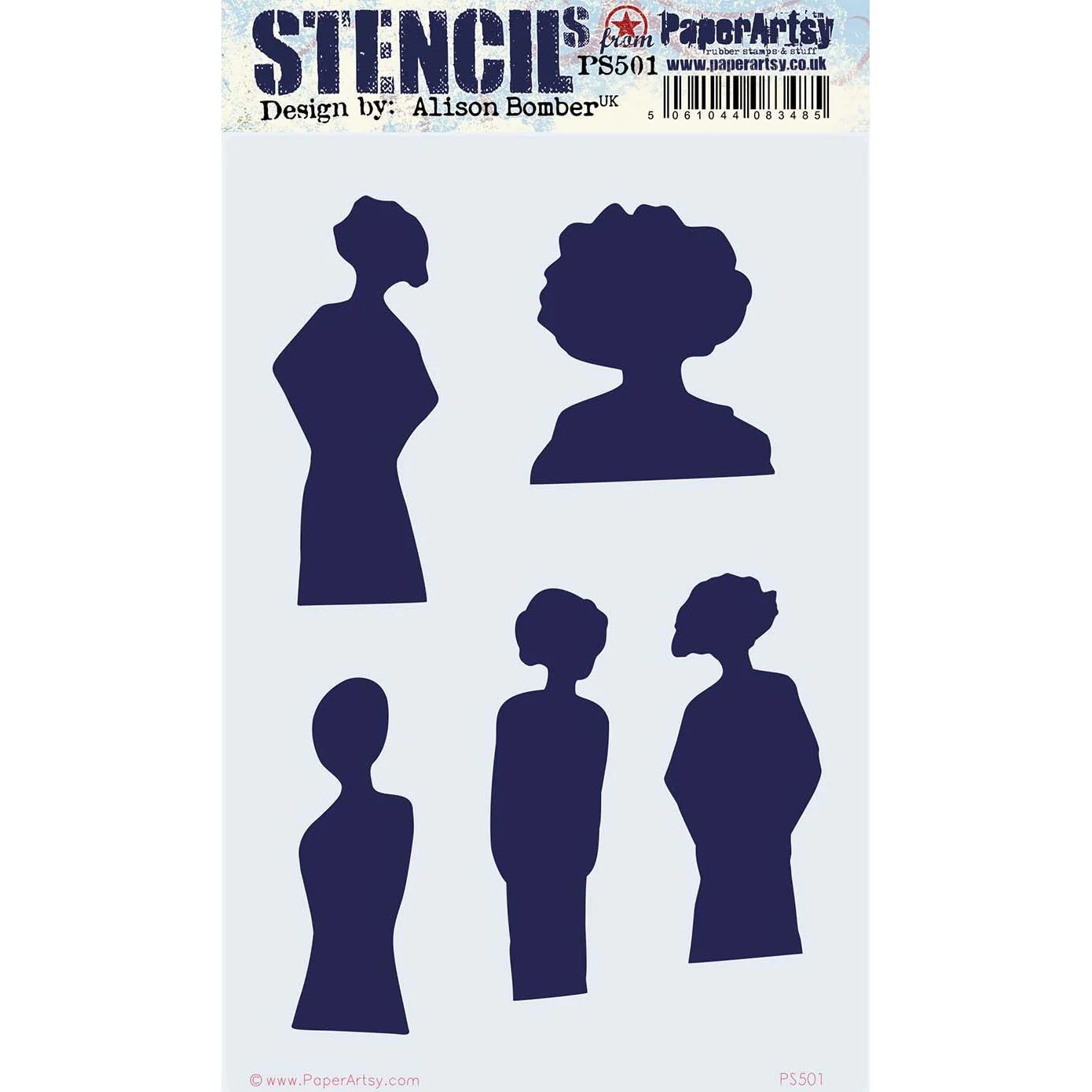 Paper Artsy Stencils - Alison Bomber Figures PS501
