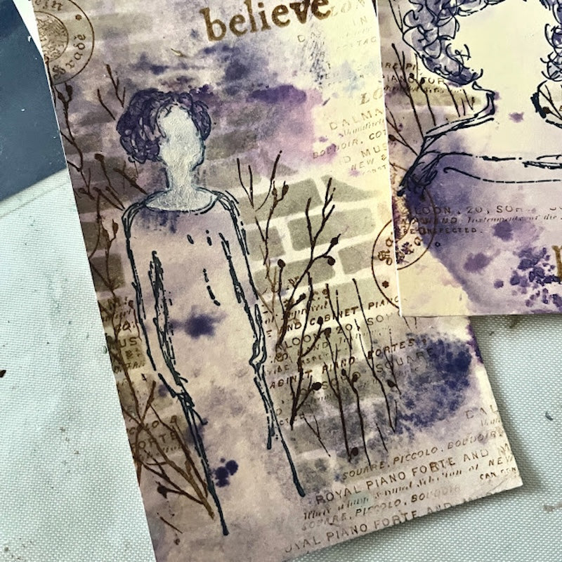 Paper Artsy Stencils Large - Alison Bomber Bricks PS502
