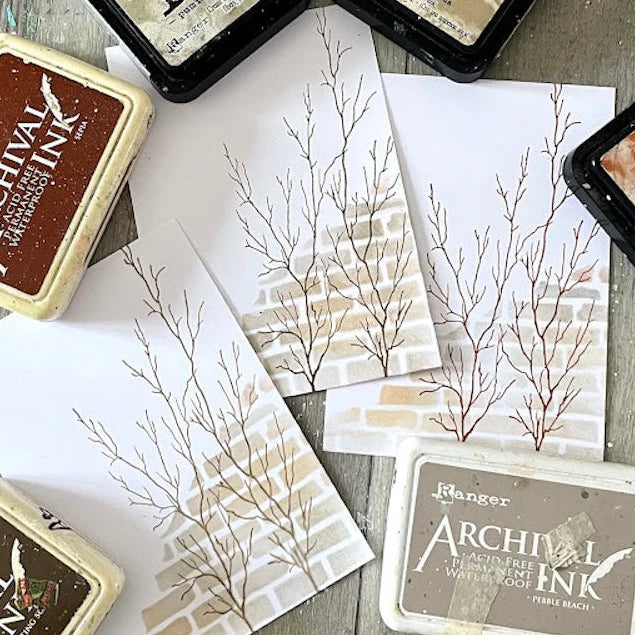 Paper Artsy Stencils Large - Alison Bomber Bricks PS502