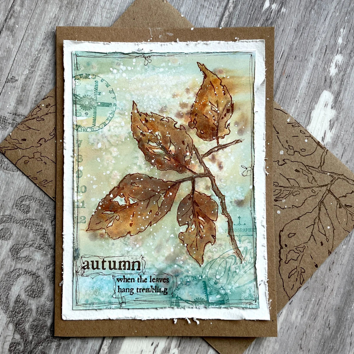 Paper Artsy Alison Bomber Twisted Leaves AB053