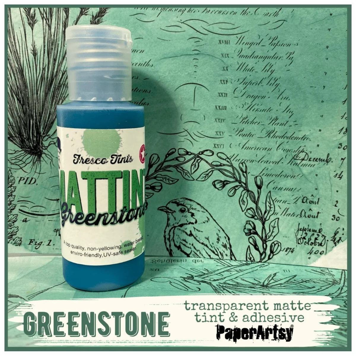 Paper Artsy Greenstone Mattint Fresco Tints