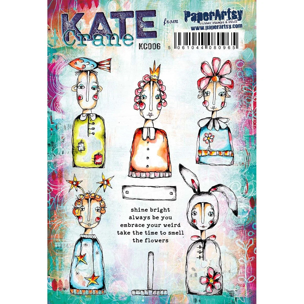 Paper Artsy Stamp - Kate Crane KC006