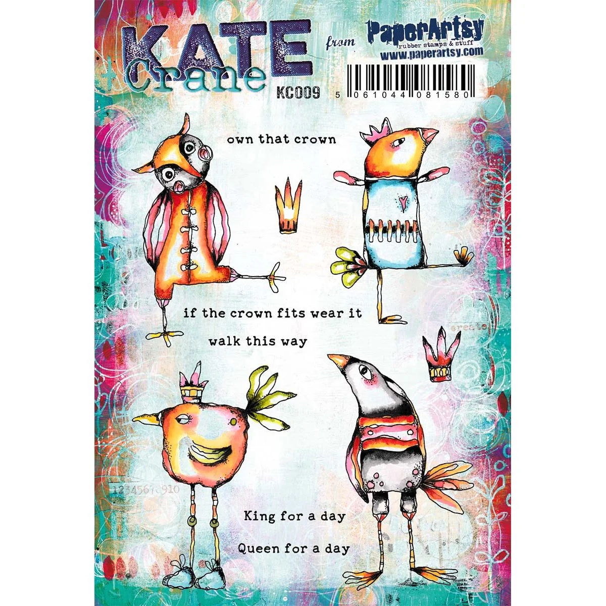 Paper Artsy Stamp - Kate Crane KC09