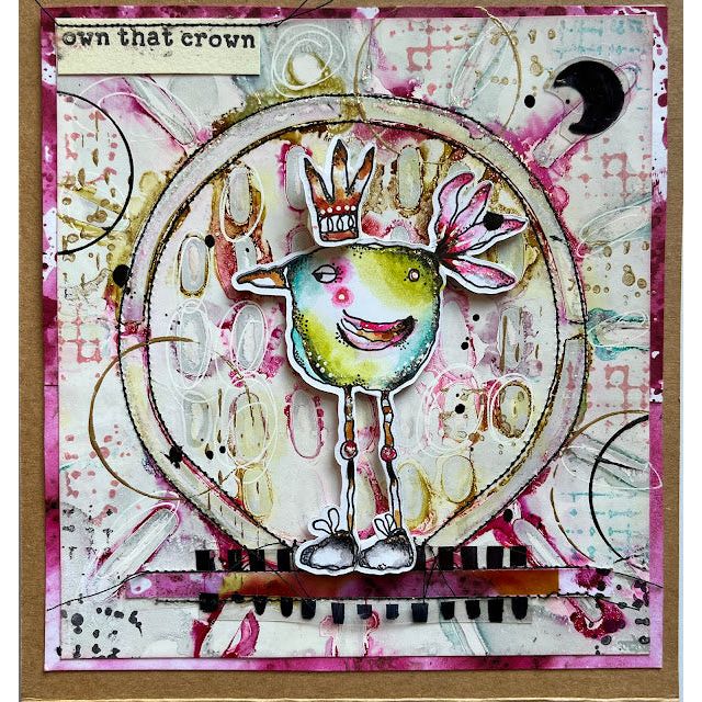 Paper Artsy Stamp - Kate Crane KC09