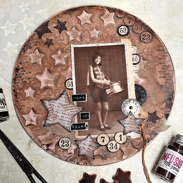 Paper Artsy - Mags Woodcock -  PS507  Stencil
