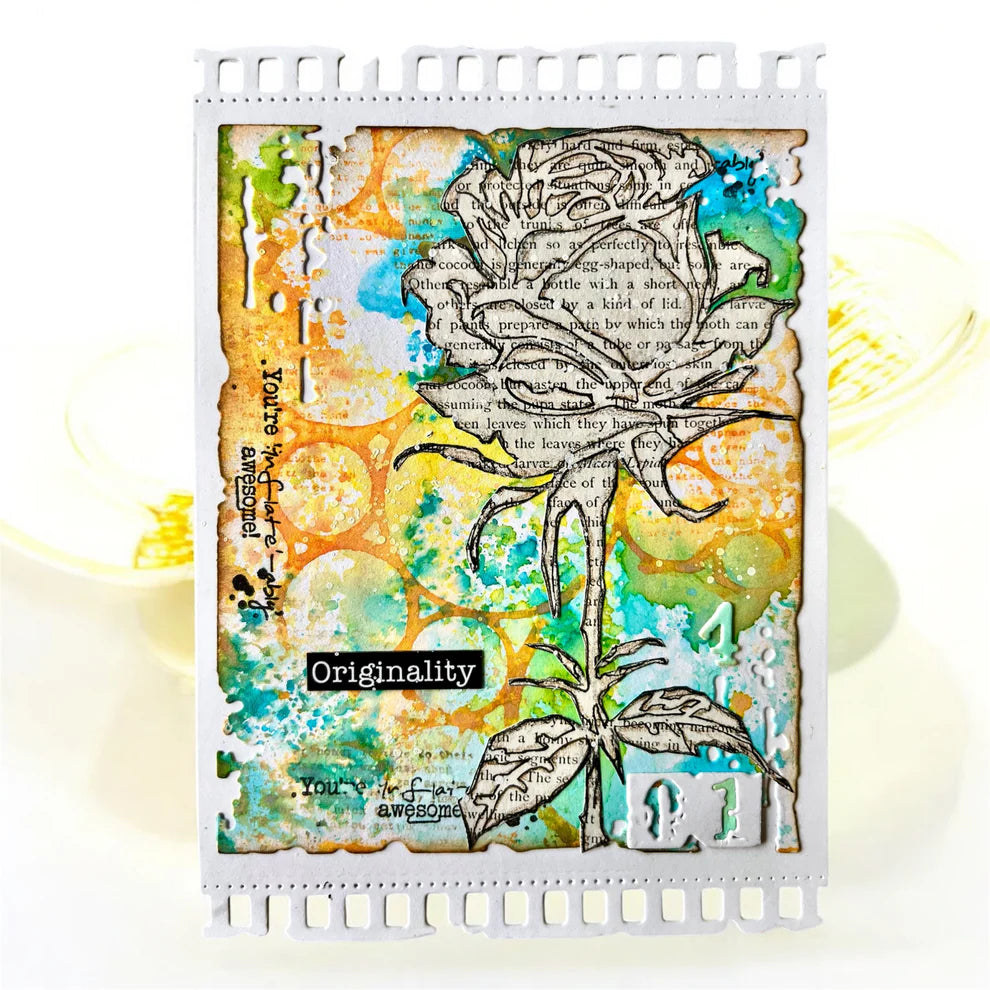 AALL & CREATE - 6X6  Stencil  - Wild Rose # PC - 240