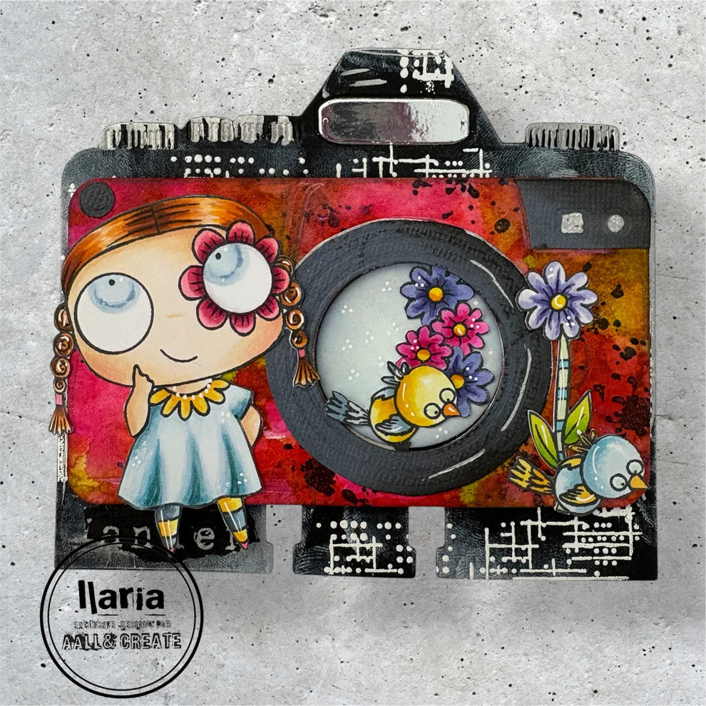 AALL & CREATE - A7 Stamps -Happiness Is # 1283