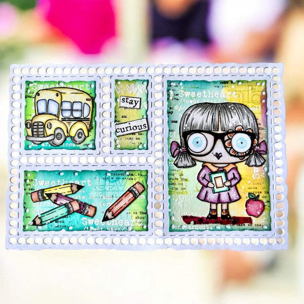 AALL & CREATE - A7 Stamps - Shcool Daze  #1287