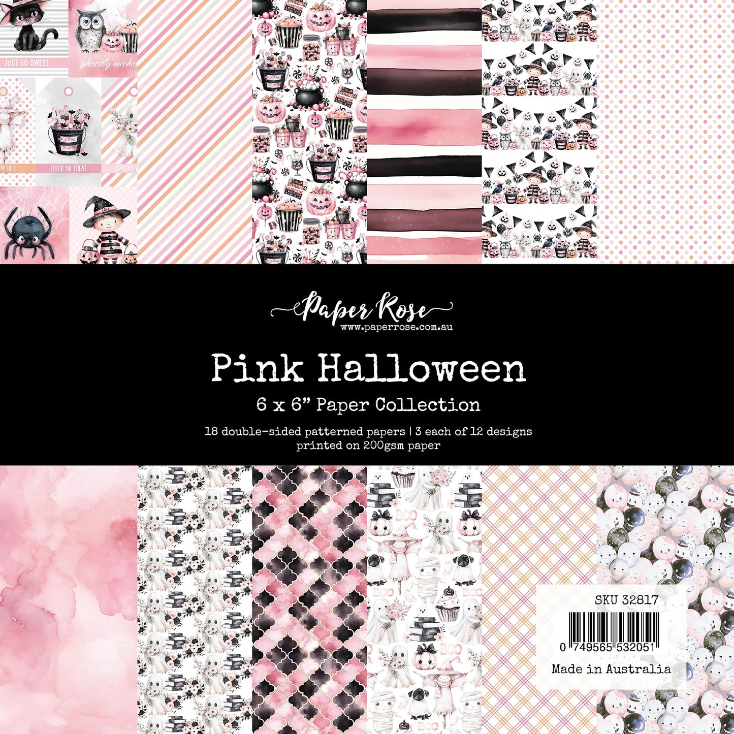 Paper Rose - Pink Halloween 6x6 Paper Collection