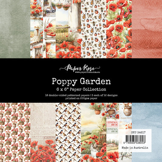 Paper Rose - Poppy Garden 6'x6' Paper Collection