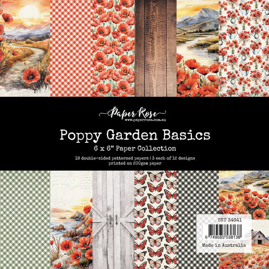 Paper Rose - Poppy Garden Basics 6'x6' Paper Collection