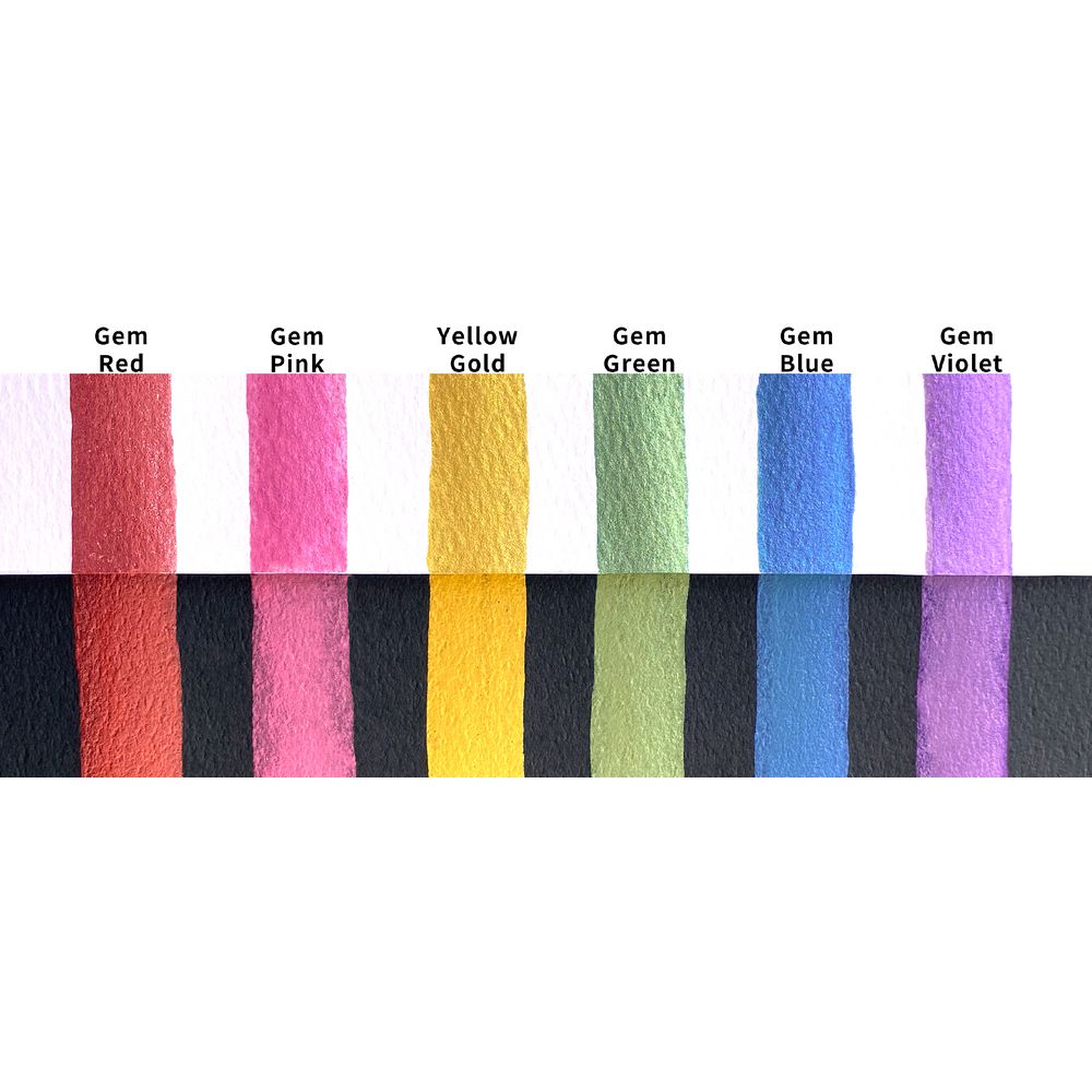 Kuretake Gansai Tambi Japanese Watercolour - Gem Colours