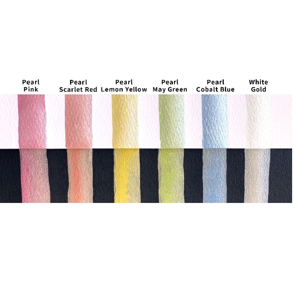 Kuretake Gansai Tambi Japanese Watercolour - Metallic Set Pearl