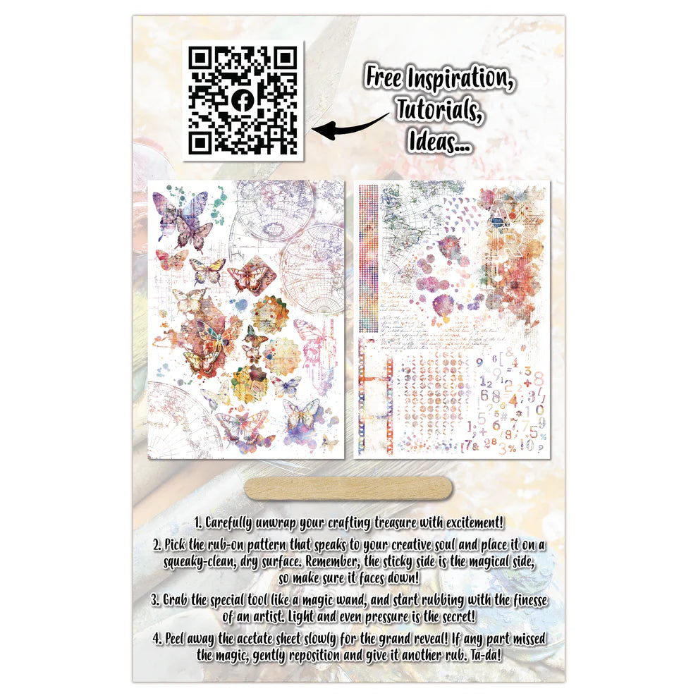 AALL & Create Rub-on Sheets Wanderlust Passport #15