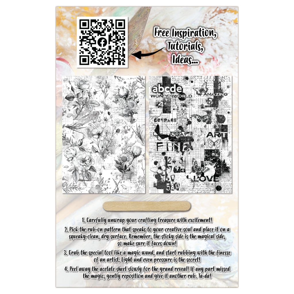 AALL & Create Rub-on - Sheets Edgy Botanica RO - 19