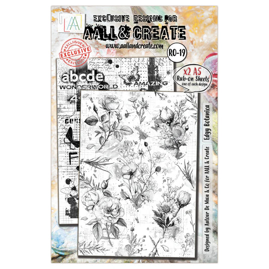 AALL & Create Rub-on - Sheets Edgy Botanica RO - 19