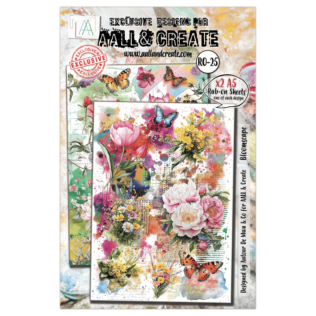AALL & Create Rub-on Sheets Citrus Kissed Meadows RO- 22