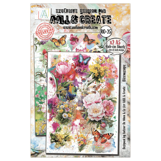 AALL & Create Rub-on Sheets Citrus Kissed Meadows RO- 22