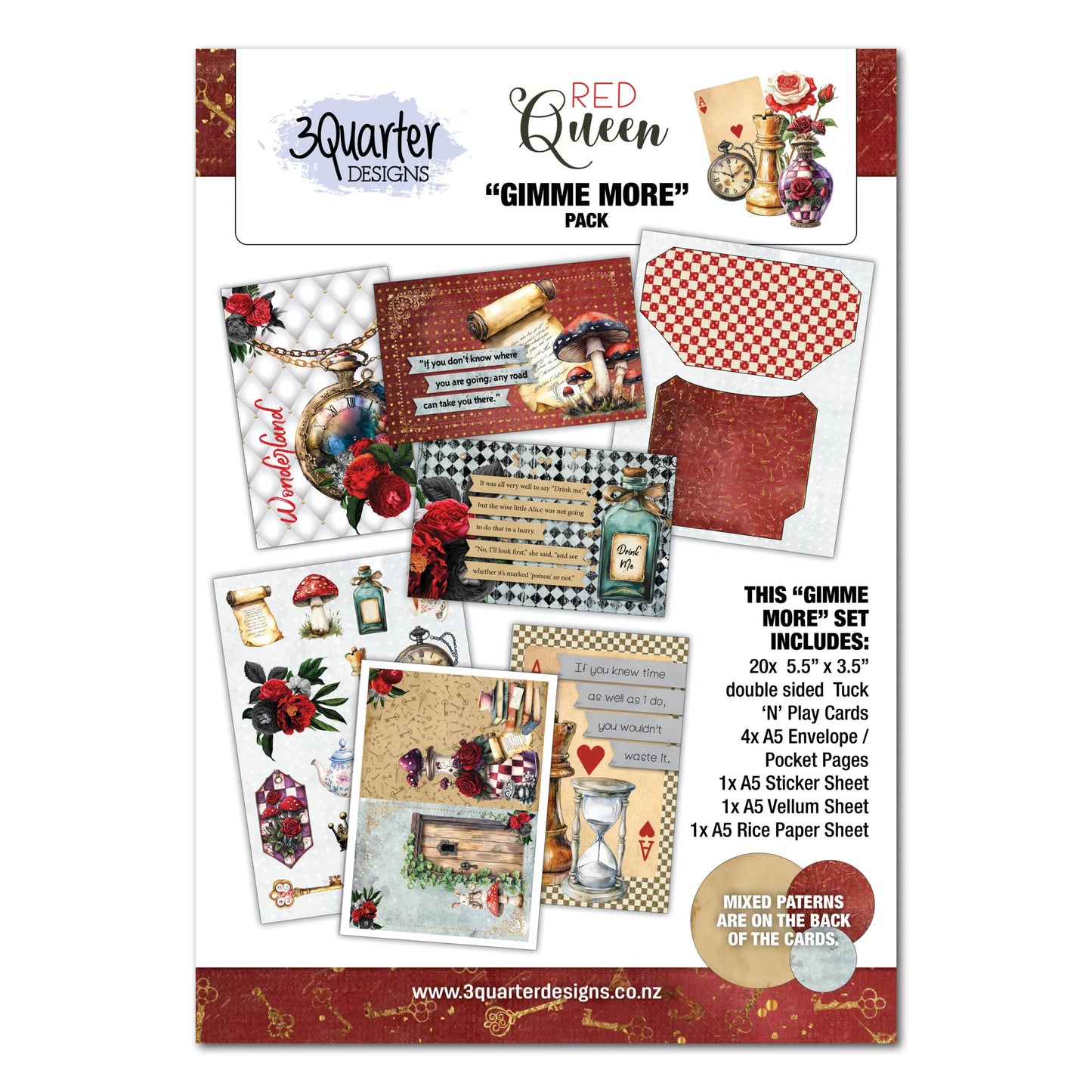 3 Quarter Designs - Red Queen Gimme More Pack 