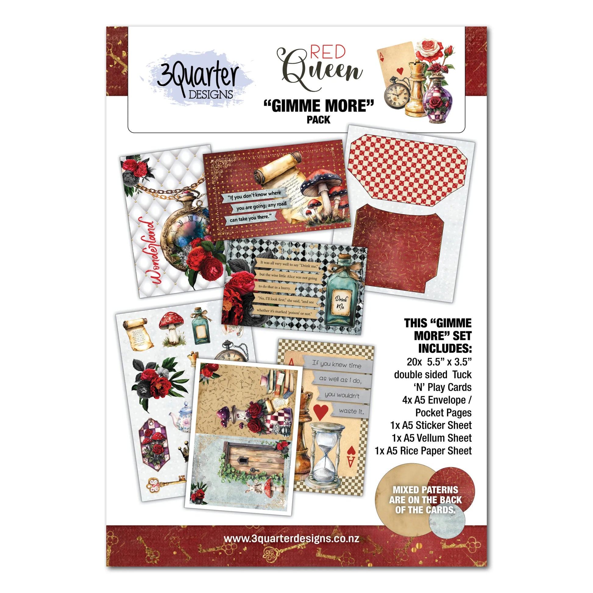 3 Quarter Designs - Red Queen Gimme More Pack 