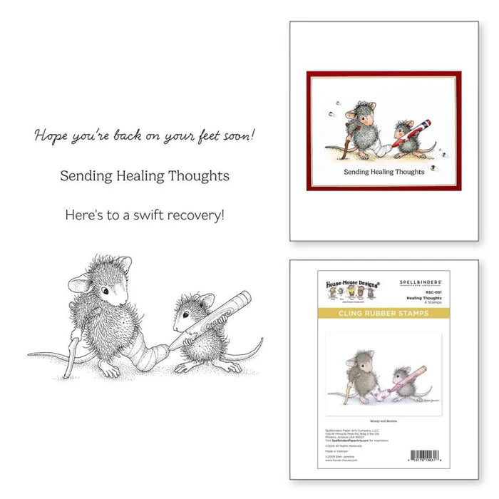House Mouse Designs - Cling Rubber Stamps - Healing Thoughts