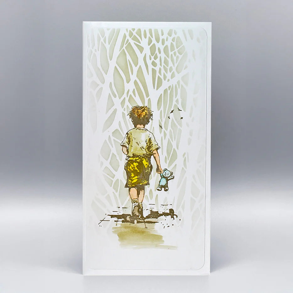 Cosmic Shimmer - By Andy Skinner 8X8'' Mixed Media Stencil - Woodland