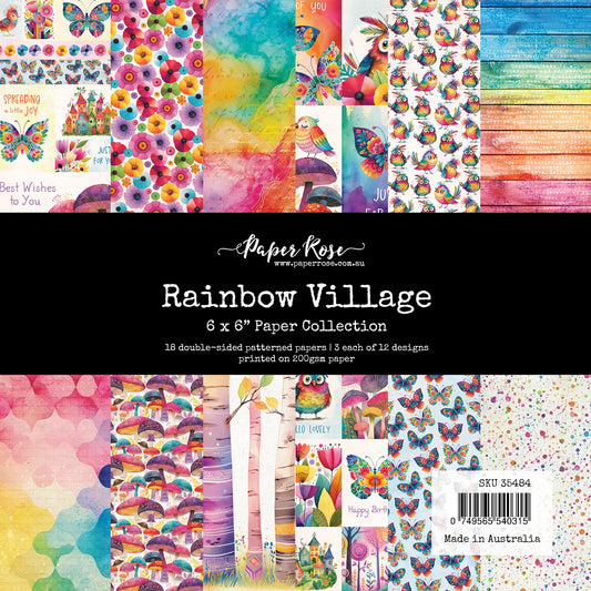 Paper Rose - Rainbow Village  6'x6' Paper Collection