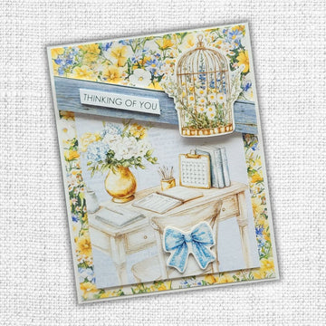 Paper Rose - Papercuts Card Making Kits - March 2025 Rustic Spring