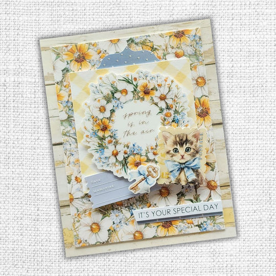 Paper Rose - Papercuts Card Making Kits - March 2025 Rustic Spring