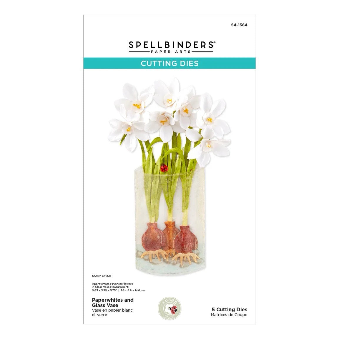 Spellbinders- Paper Arts -  Cutting Dies - Paperwhites And Glass Vase