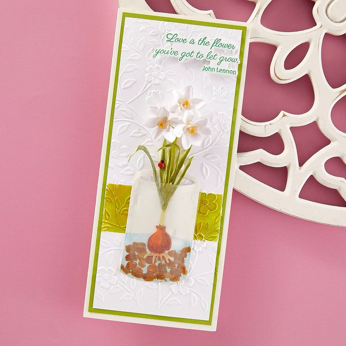 Spellbinders- Paper Arts -  Cutting Dies - Paperwhites And Glass Vase