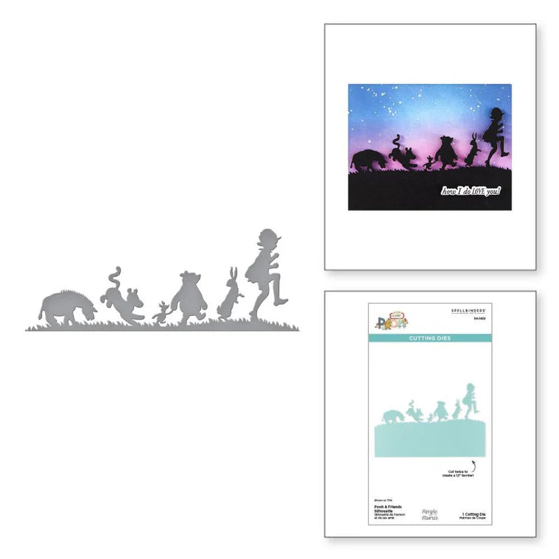 Spellbinders- Paper Arts -  Cutting Dies - Pooh & Friends Silhouette