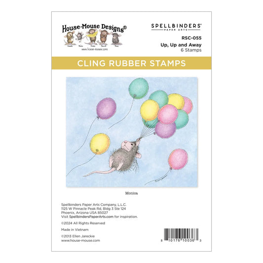 House Mouse Designs - Cling Rubber Stamps - Up, Up and Away