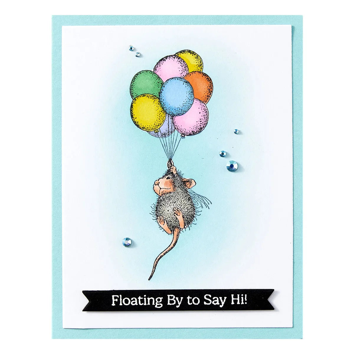 House Mouse Designs - Cling Rubber Stamps - Up, Up and Away