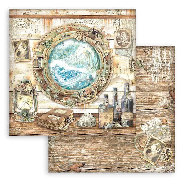 Stamperia -    8''x 8'' Double Sided Paper Pad - Songs Of The Sea