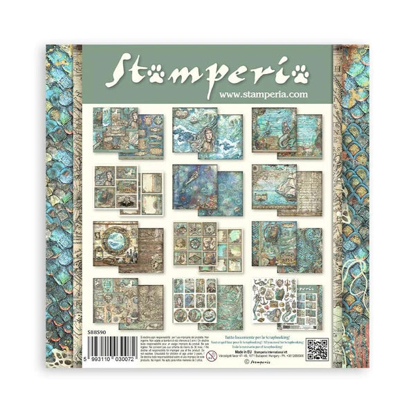 Stamperia -    8''x 8'' Double Sided Paper Pad - Songs Of The Sea