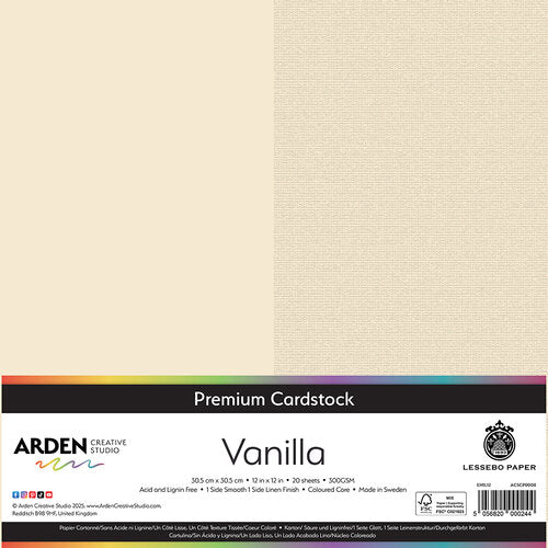 Arden Premium Cardstock - Vanilla