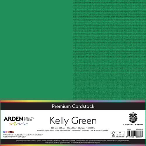 Arden Premium Cardstock -Kelly Green