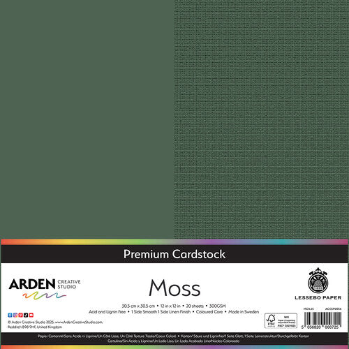 Arden Premium Cardstock - Moss