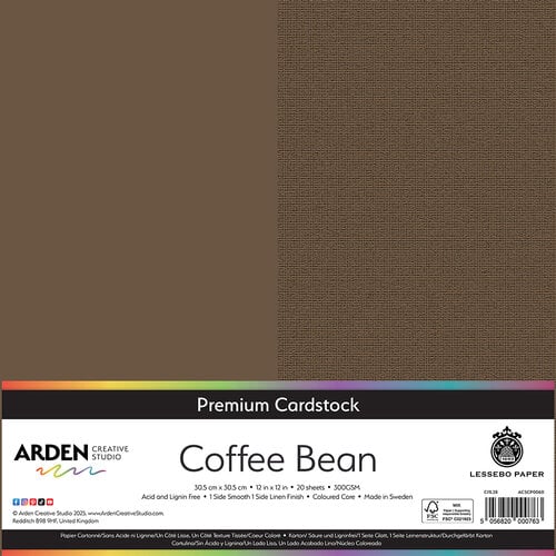 Arden Premium Cardstock - Coffee Bean