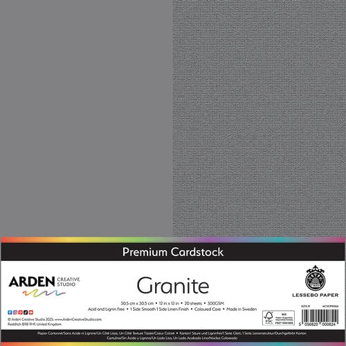 Arden Premium Cardstock - Granite
