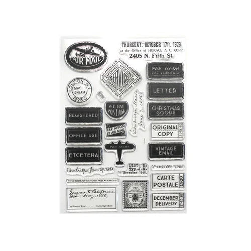 Elizabeth Craft Clear Stamps - Correspondence From The Past 2