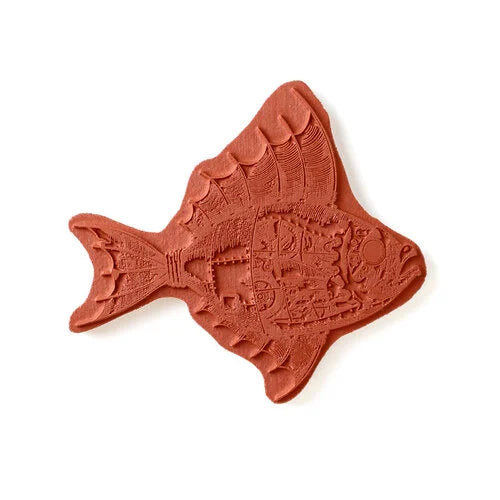 Cosmic Shimmer - Andy Skinner  Pre Cut Mounted Stamp - Steampunk Fish